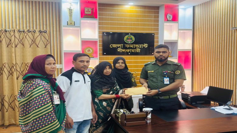 অসহায় ভিডিপি সদস্যার মেয়ের বিয়েতে মহাপরিচালকের বিশেষ শুভে