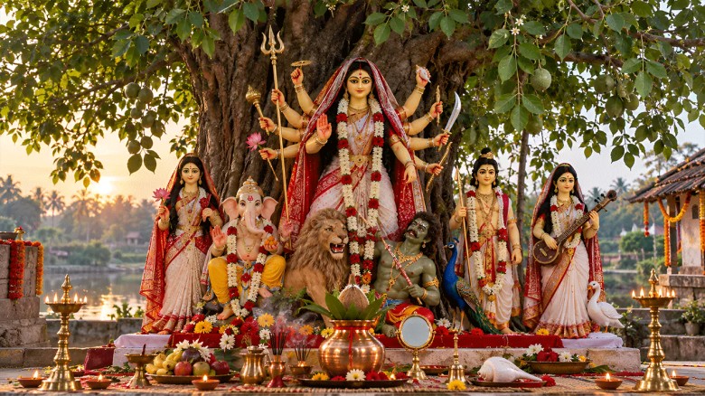 দেবীর বোধন আজ, রাত পোহালেই শারদীয় দুর্গোৎসব